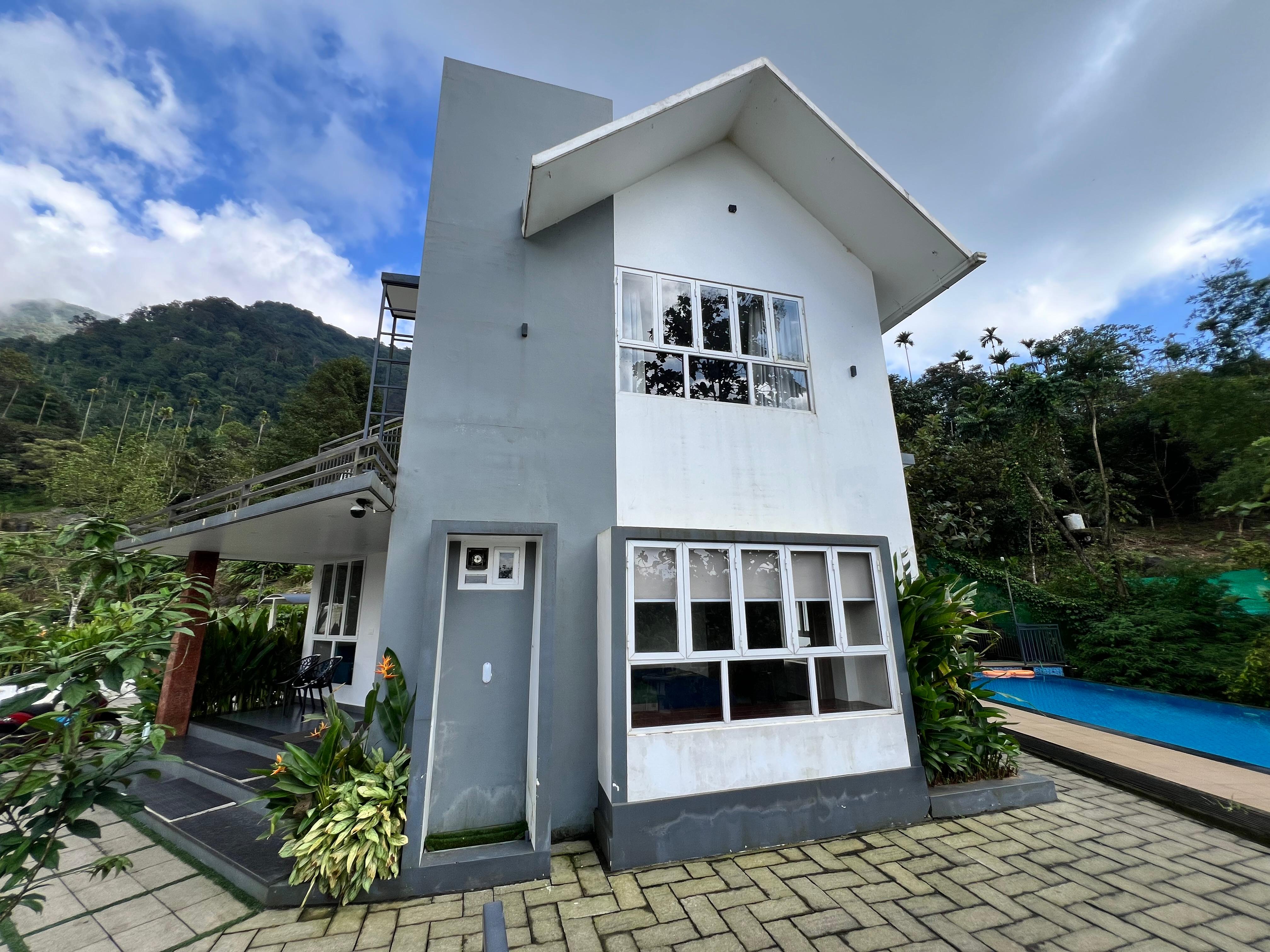 Waterfall near resort
